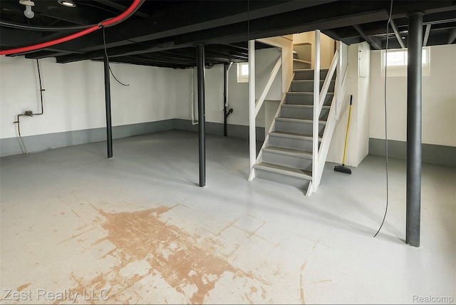 15684 Manning St, Detroit, MI 48205 - below grade area featuring stairs