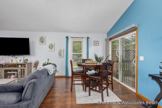 1300 Lancaster Ave NW, Grand Rapids, MI 49504 - dining area with wood finished floors and lofted ceiling