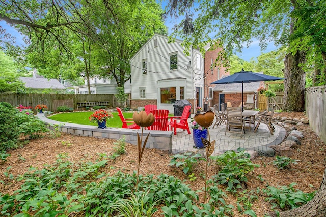 1515 E Stadium Blvd, Ann Arbor, MI 48104 - back of house with a patio and a fenced backyard