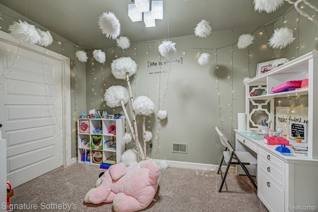 3225 Legacy Ct, West Bloomfield, MI 48323 - playroom featuring carpet floors and an office area