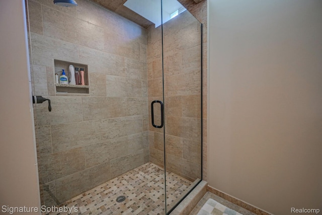 3225 Legacy Ct, West Bloomfield, MI 48323 - full bathroom featuring a stall shower and baseboards