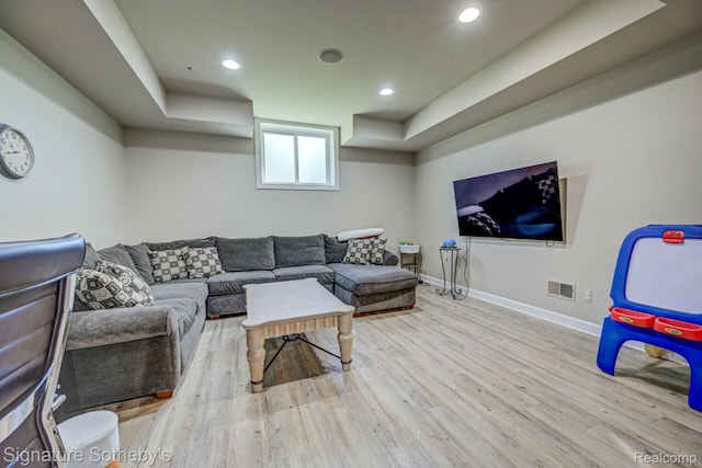 3225 Legacy Ct, West Bloomfield, MI 48323 - living area with wood finished floors and recessed lighting
