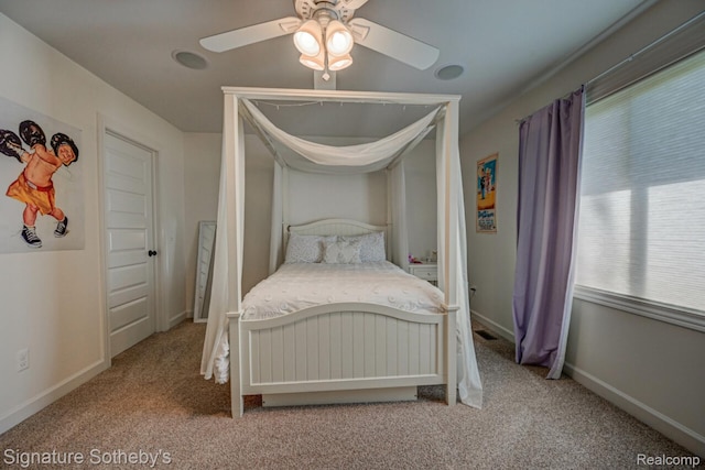 3225 Legacy Ct, West Bloomfield, MI 48323 - bedroom with carpet floors and a ceiling fan