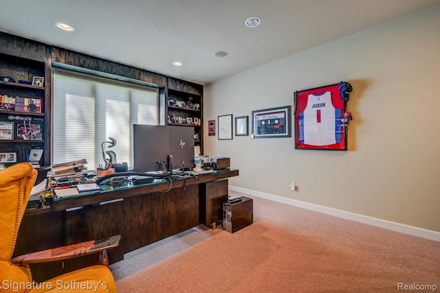 3225 Legacy Ct, West Bloomfield, MI 48323 - office area with light colored carpet and recessed lighting