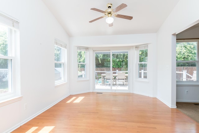4351 Knollcrest Dr, Ann Arbor, MI 48108 - unfurnished sunroom with plenty of natural light and vaulted ceiling