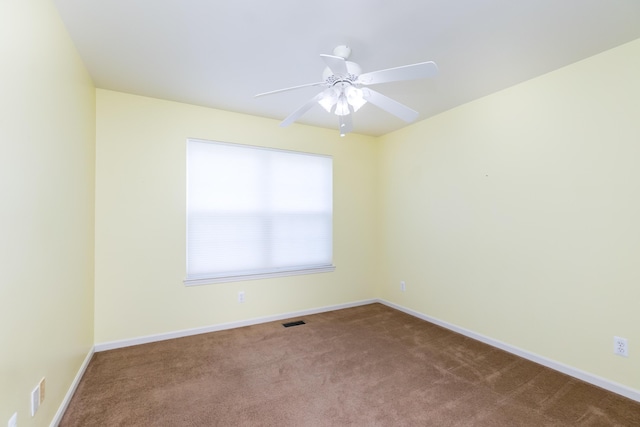 4351 Knollcrest Dr, Ann Arbor, MI 48108 - spare room featuring carpet flooring and ceiling fan