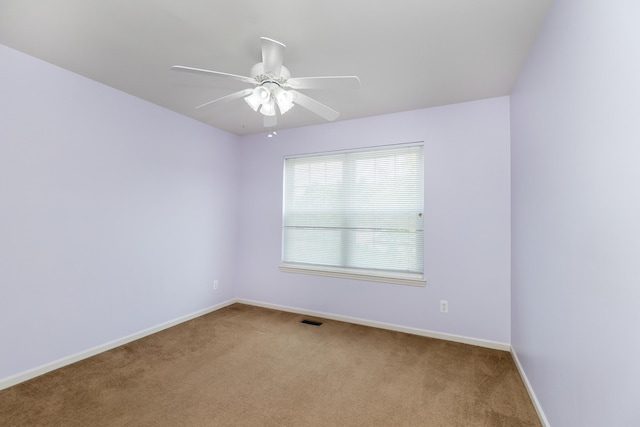 4351 Knollcrest Dr, Ann Arbor, MI 48108 - carpeted empty room with baseboards and ceiling fan