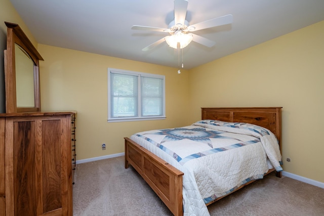 2729 Horton Ct, Niles, MI 49120 - bedroom featuring light colored carpet and a ceiling fan