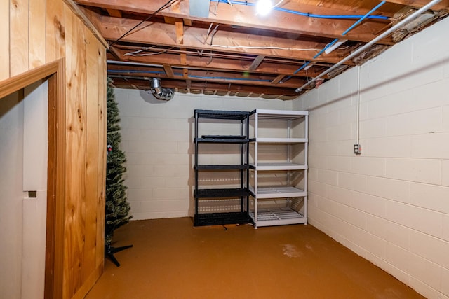 2729 Horton Ct, Niles, MI 49120 - unfinished below grade area featuring concrete block wall