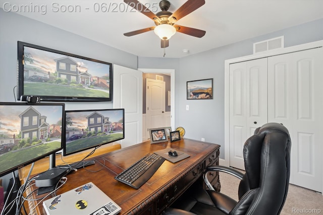 1920 Rowland Ave, Royal Oak, MI 48067 - office featuring ceiling fan