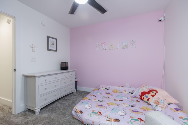 21536 Fieldview Dr, Edwardsburg, MI 49112 - bedroom with carpet flooring and ceiling fan