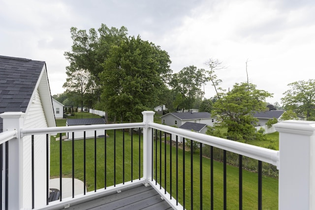 21536 Fieldview Dr, Edwardsburg, MI 49112 - wooden deck featuring a lawn