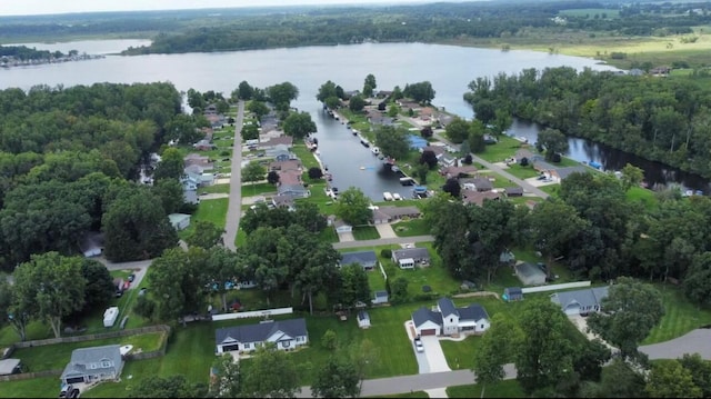 21536 Fieldview Dr, Edwardsburg, MI 49112 - aerial overview of property's location featuring a nearby body of water and nearby suburban area