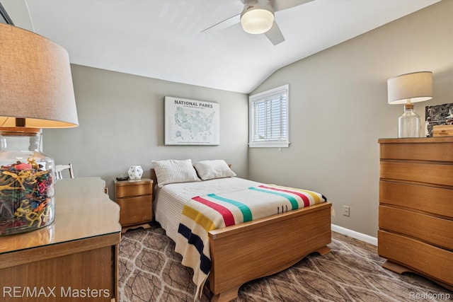 1972 Theodore St, Trenton, MI 48183 - bedroom featuring vaulted ceiling and ceiling fan