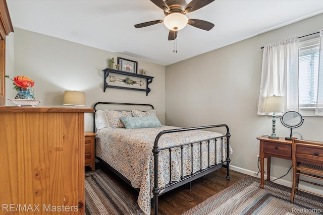 1972 Theodore St, Trenton, MI 48183 - bedroom with wood finished floors and a ceiling fan