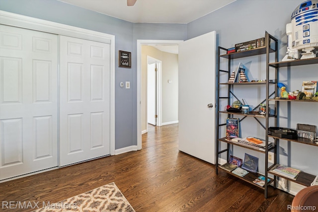 1972 Theodore St, Trenton, MI 48183 - bedroom with wood finished floors and a closet