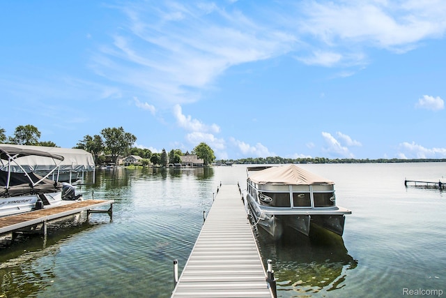 11501 Torrey Rd, Fenton, MI 48430 - dock featuring a water view