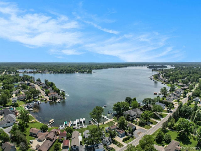 11501 Torrey Rd, Fenton, MI 48430 - aerial view of residential area with a large body of water