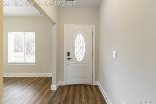 23013 Helen, Southfield, MI 48033 - entryway featuring healthy amount of natural light and dark wood-style flooring