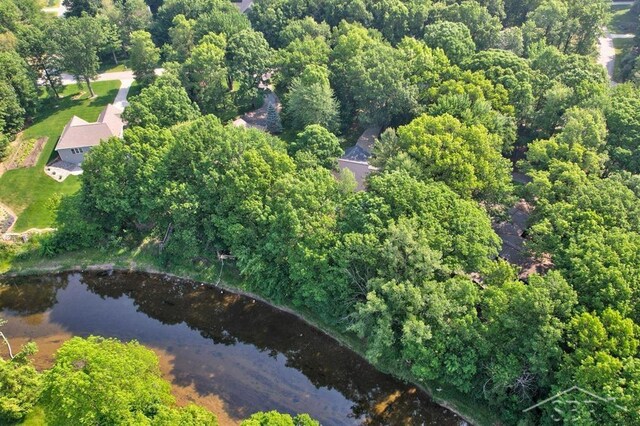 878 S Crooked Tree Ln, Midland, MI 48640 - aerial overview of property's location featuring a nearby body of water