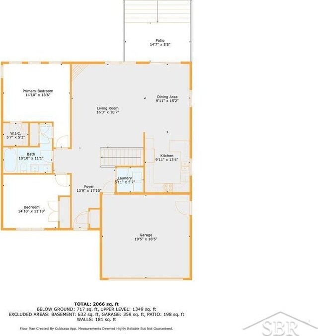 878 S Crooked Tree Ln, Midland, MI 48640 - view of home floor plan