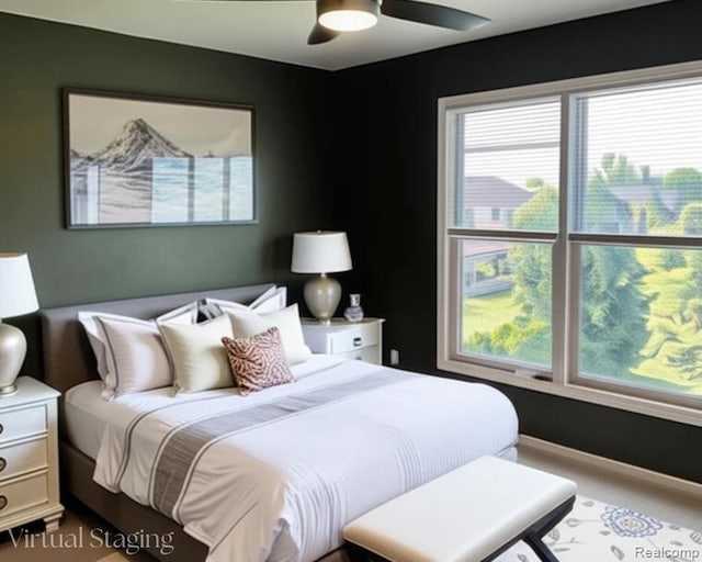 49941 Baychester Blvd, Canton, MI 48187 - bedroom with multiple windows and ceiling fan