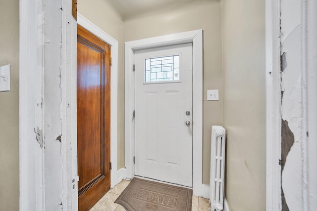 14311 Forrer St, Detroit, MI 48227 - foyer entrance with baseboards and radiator