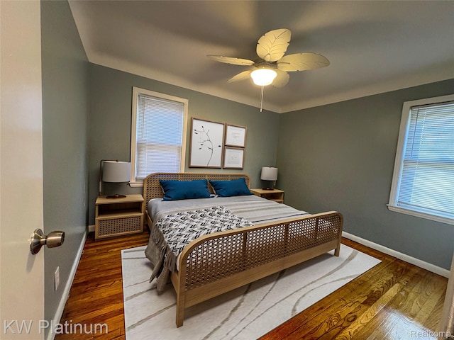 16054 Carlisle St, Detroit, MI 48205 - bedroom featuring wood finished floors and ceiling fan