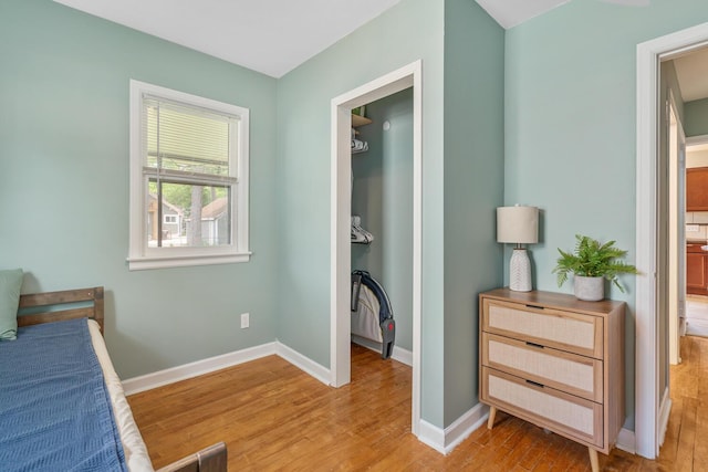 2646 Forest Grove Ave SW, Wyoming, MI 49519 - bedroom with light wood finished floors and a walk in closet