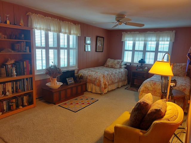 23675 N Shore Dr, Edwardsburg, MI 49112 - carpeted bedroom with ceiling fan