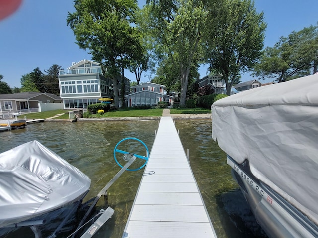 23675 N Shore Dr, Edwardsburg, MI 49112 - dock featuring a water view