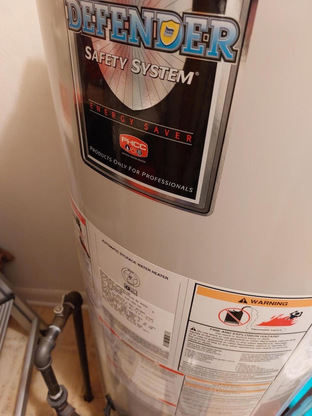 23675 N Shore Dr, Edwardsburg, MI 49112 - detailed view of gas water heater