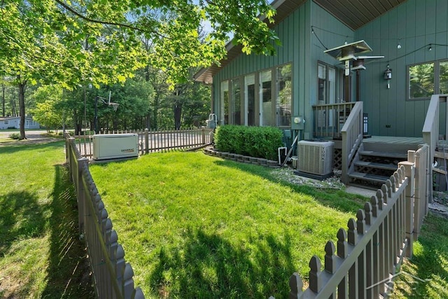 4394 N Francis Shores Ave, Sanford, MI 48657 - view of yard with a deck