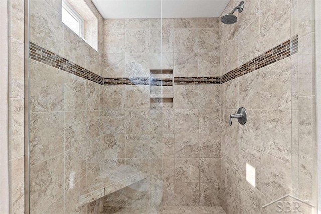 4394 N Francis Shores Ave, Sanford, MI 48657 - full bathroom featuring a tile shower