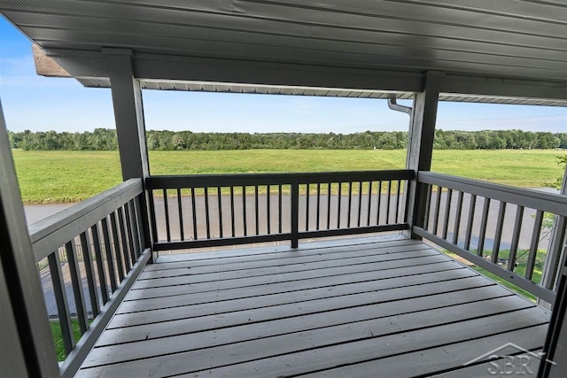 4394 N Francis Shores Ave, Sanford, MI 48657 - wooden terrace with view of scattered trees