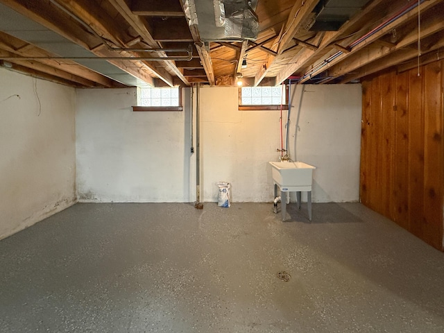 5016 E Outer Dr, Detroit, MI 48234 - below grade area featuring a sink