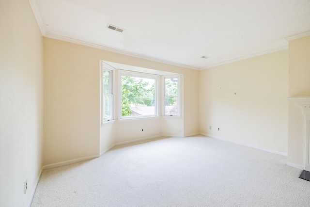 8597 Mathias Dr Unit 42, Grosse Ile, MI 48138 - spare room with ornamental molding and light carpet