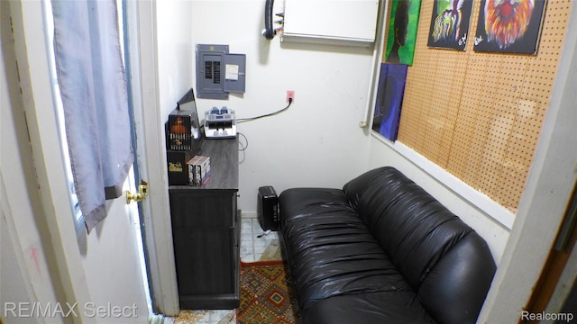 2633 Orchard Ln, Flint, MI 48504 - living room with electric panel