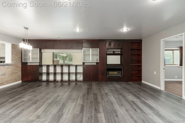 3620 Chester Rd, Royal Oak, MI 48073 - unfurnished living room featuring wood finished floors and recessed lighting