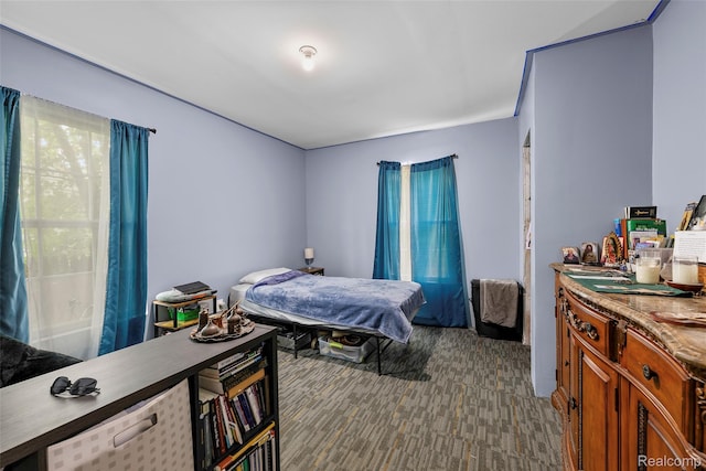 17304 Barlow St, Detroit, MI 48205 - bedroom featuring dark carpet