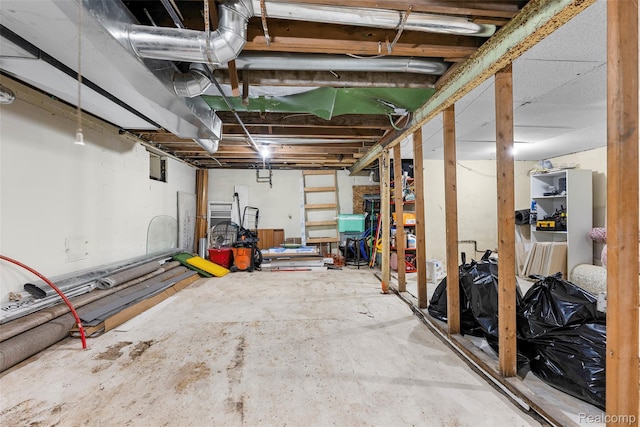 17304 Barlow St, Detroit, MI 48205 - view of unfinished below grade area