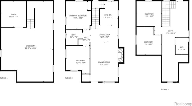 17304 Barlow St, Detroit, MI 48205 - view of floor plan / room layout