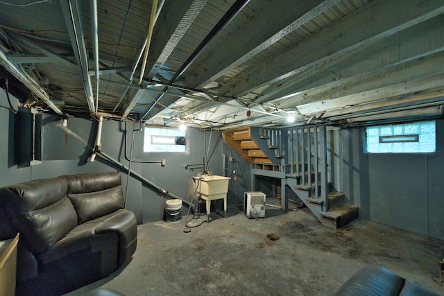 269 Euclid St, Mount Clemens, MI 48043 - below grade area featuring stairs and healthy amount of natural light