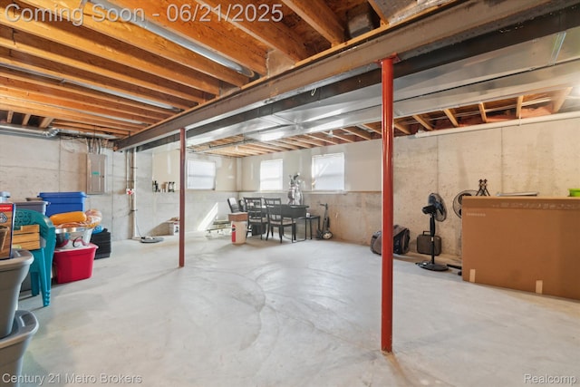 9145 Woodridge Dr, Davison, MI 48423 - basement with electric panel