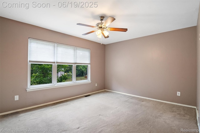 14000 Ellen Dr, Livonia, MI 48154 - empty room featuring plenty of natural light, carpet flooring, and ceiling fan