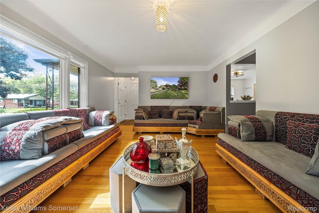 4401 Pardee Ave, Dearborn, MI 48125 - living room featuring light wood finished floors