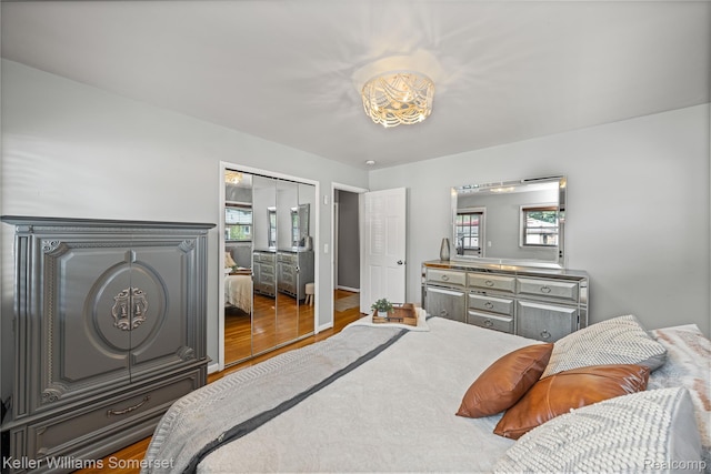 4401 Pardee Ave, Dearborn, MI 48125 - bedroom with wood finished floors and a closet