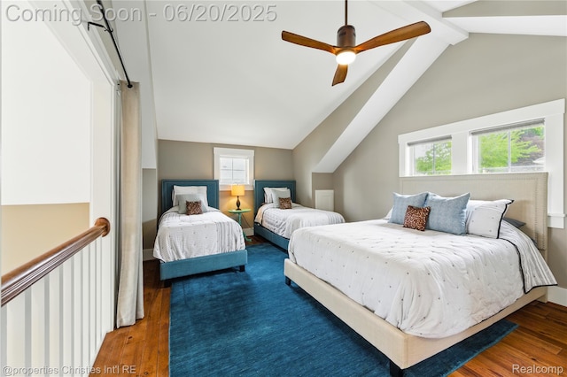 11693 Kenton Dr, Whitmore Lake, MI 48189 - bedroom featuring multiple windows, wood finished floors, and a ceiling fan
