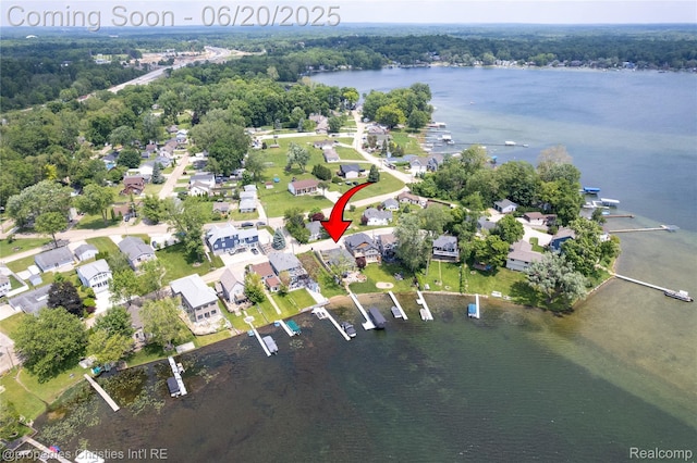 11693 Kenton Dr, Whitmore Lake, MI 48189 - view of property location featuring a large body of water and nearby suburban area
