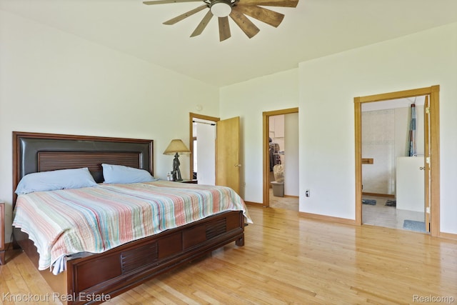 5490 Rupprecht Rd, Vassar, MI 48768 - bedroom featuring wood finished floors and ceiling fan